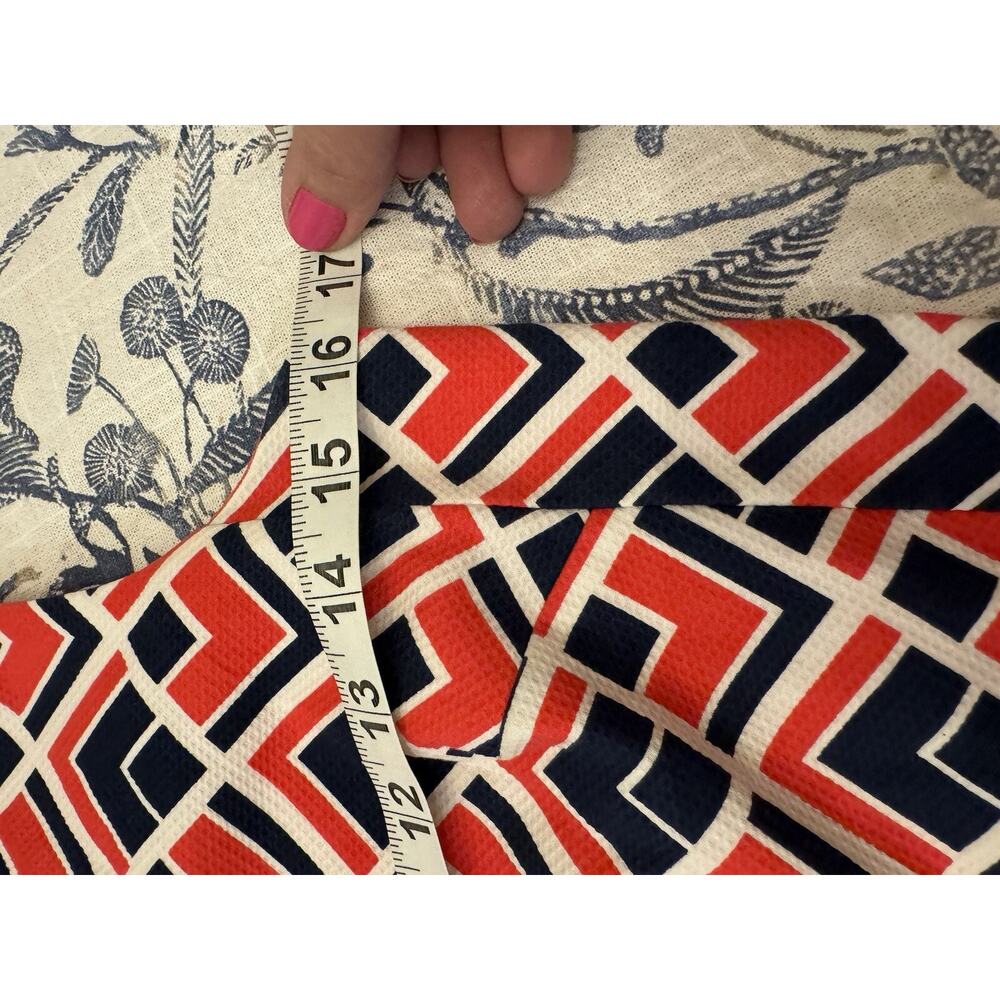 Gap Designed & Crafted Sleeveless Fully Lined Dress Pink And Blue Geometric Sz 2 - Picture 8 of 12